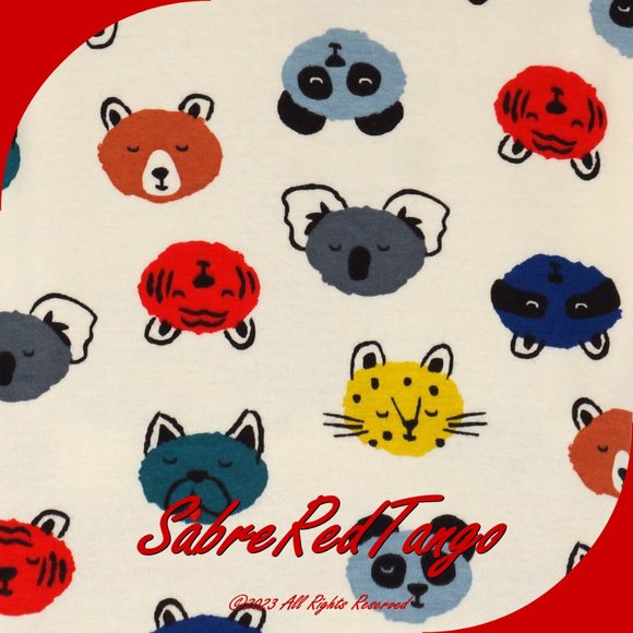 NWT Hanna Andersson Organic Short Johns Pajamas Cuddly Critters Print 110 5 - Picture 3 of 4